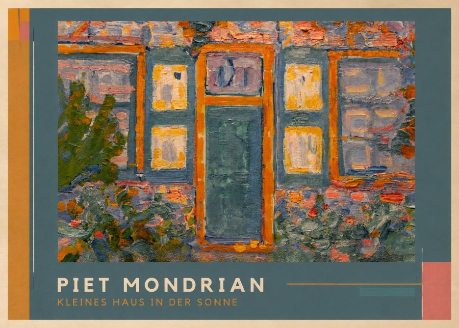 Piet Mondrian Kleines Haus in Der Sonne II No1 - Poszter