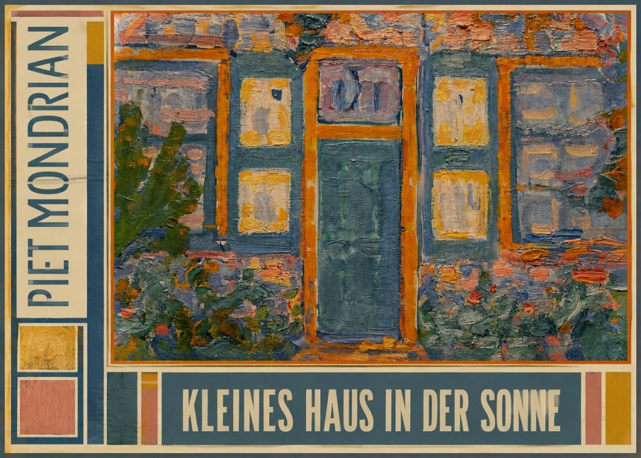 Piet Mondrian Kleines Haus in Der Sonne II No3 - Poszter