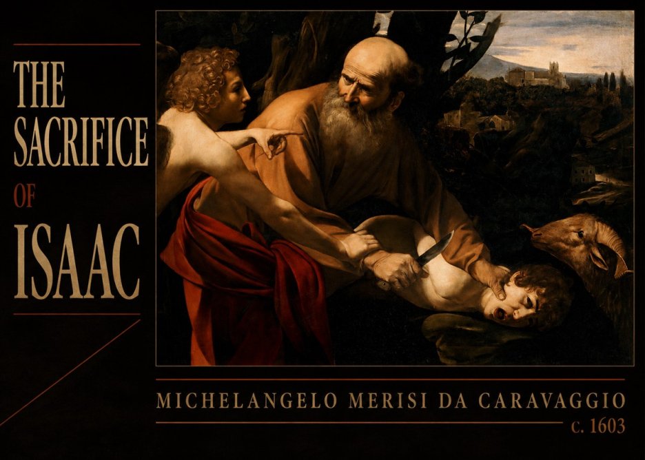 Michelangelo Merisi da Caravaggio The Sacrifice of Isaac I No6 - Poszter