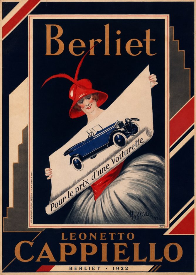 Leonetto Cappiello Berliet - Pour Le Prix D'une Voiturette No2 - Poszter
