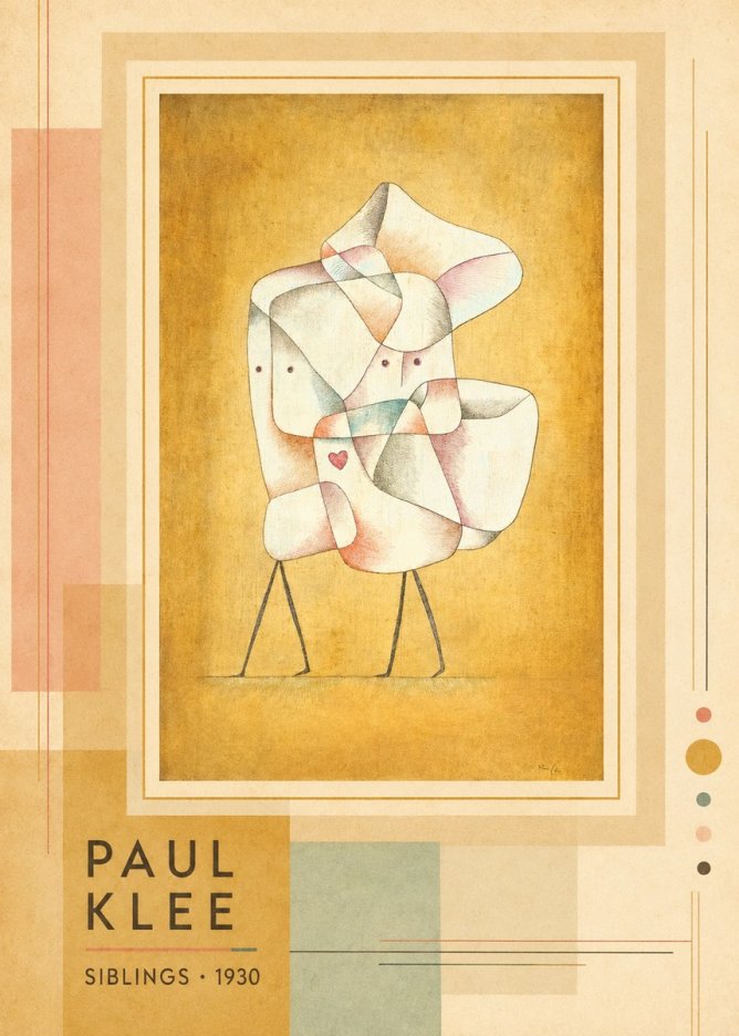 Paul Klee Siblings No3 - Poszter