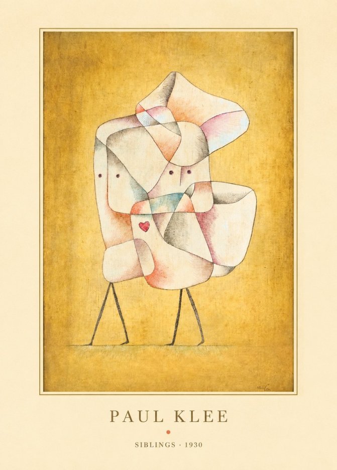Paul Klee Siblings No4 - Poszter