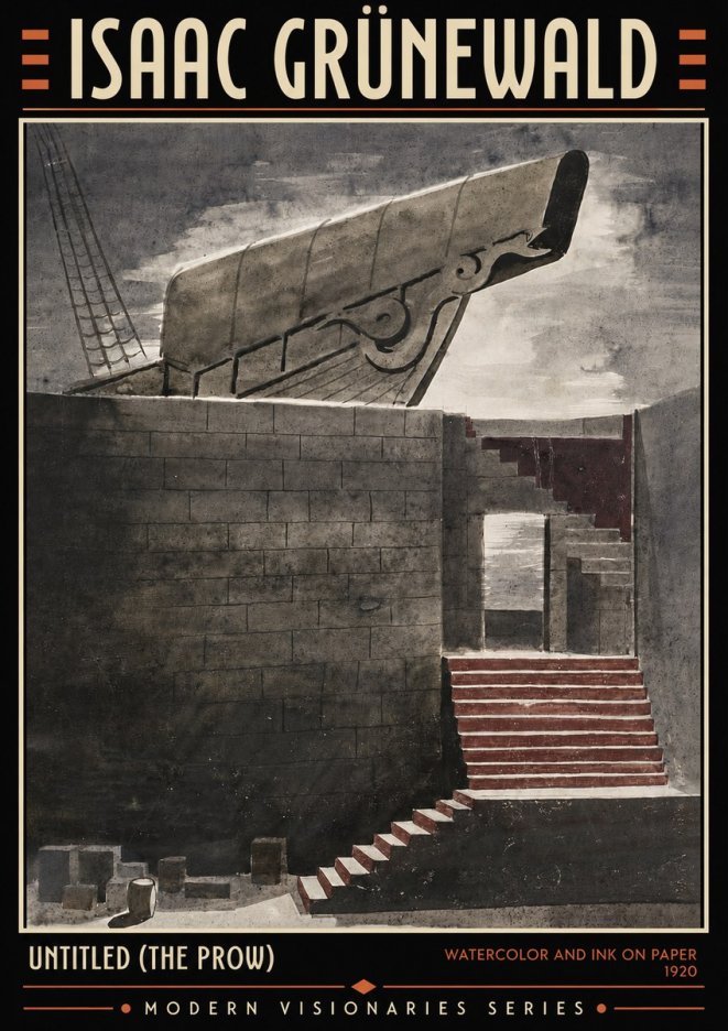 Isaac Grünewald Untitled (the Prow) No4 - Poszter