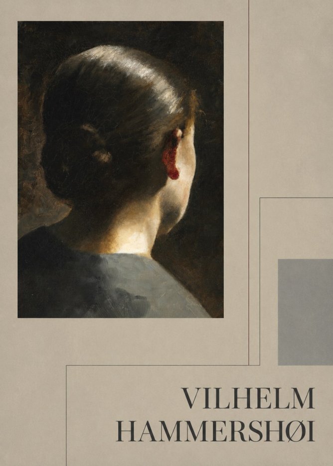 Vilhelm Hammershøi Woman from Behind No4 - Poszter