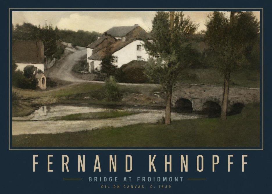 Fernand Khnopff Bridge at Froidmont No2 - Poszter