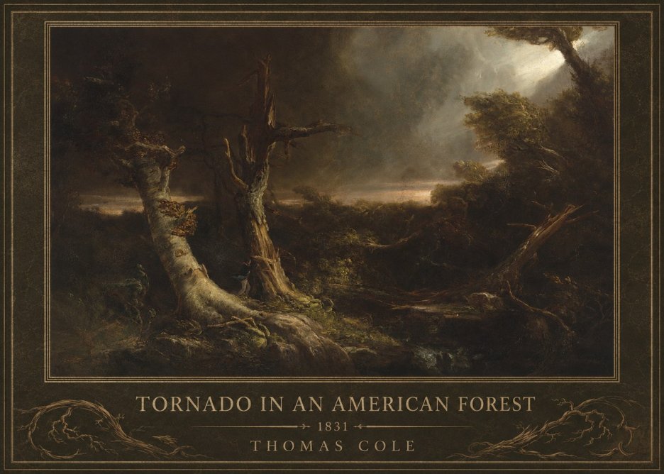 Thomas Cole Tornado in an American Forest No1 - Poszter