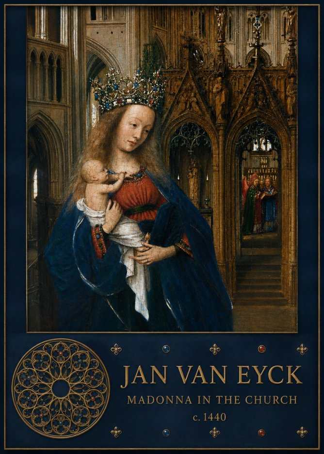 Jan van Eyck Madonna in the Church I No5 - Poszter