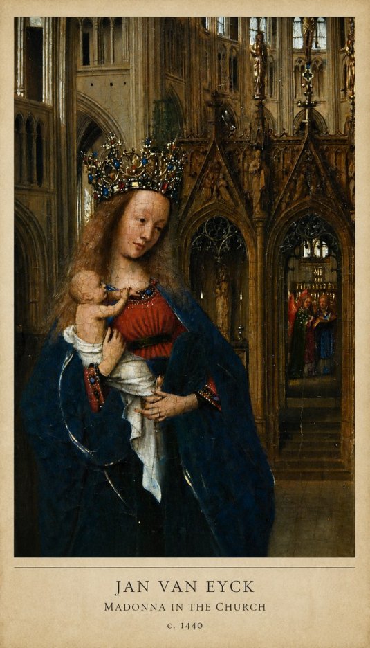 Jan van Eyck Madonna in the Church I No6 - Poszter