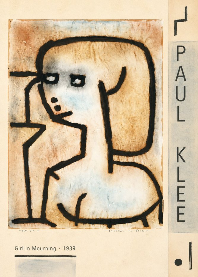 Paul Klee Girl in Mourning No2 - Poszter