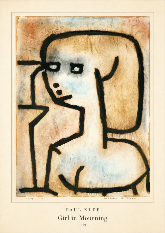 Paul Klee Girl in Mourning No4 - Poszter