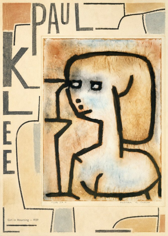 Paul Klee Girl in Mourning No5 - Poszter