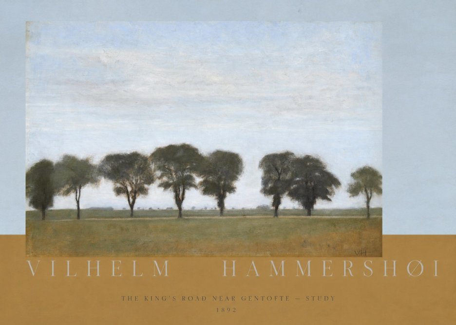 Vilhelm Hammershøi The King's Road Near Gentofte - Study No5 - Poszter
