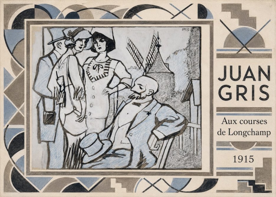 Juan Gris Aux Courses De Longchamp No5 - Poszter