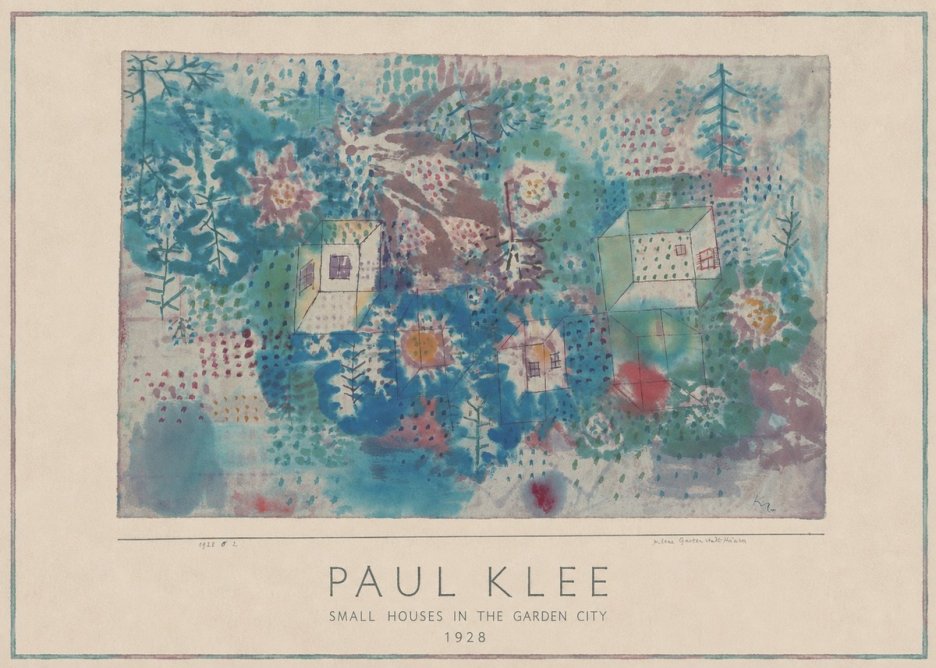 Paul Klee Small Houses in the Garden City No1 - Poszter