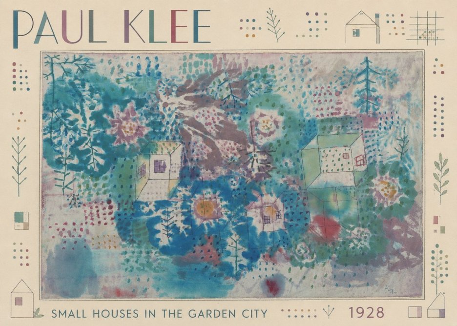 Paul Klee Small Houses in the Garden City No2 - Poszter