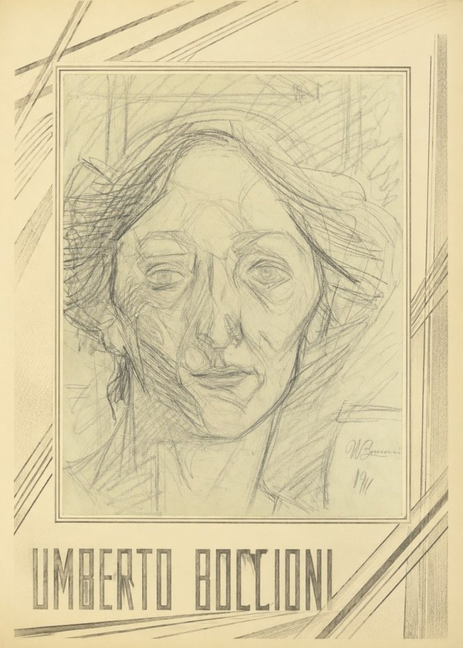Umberto Boccioni Head of a Woman No1 - Poszter