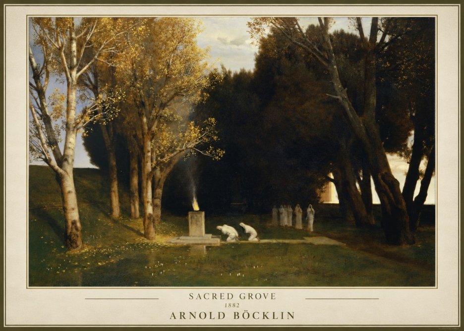 Arnold Böcklin Sacred Grove I No1 - Poszter