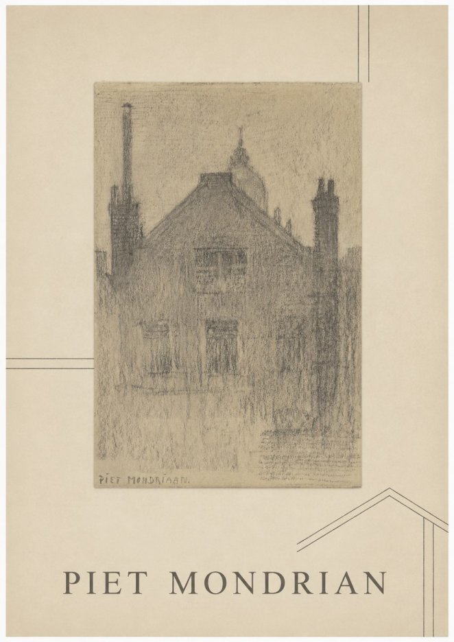 Piet Mondrian House Study No1 - Poszter