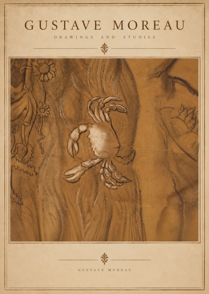 Gustave Moreau Crab Study No6 - Poszter
