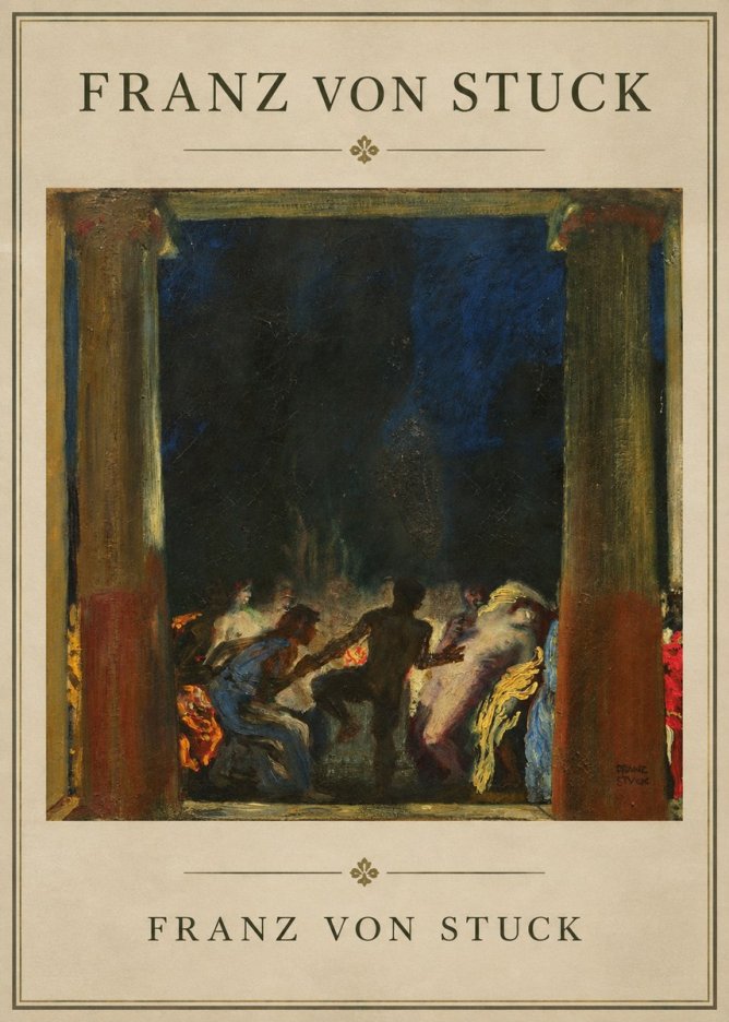 Franz von Stuck Bacchic Revel No1 - Poszter