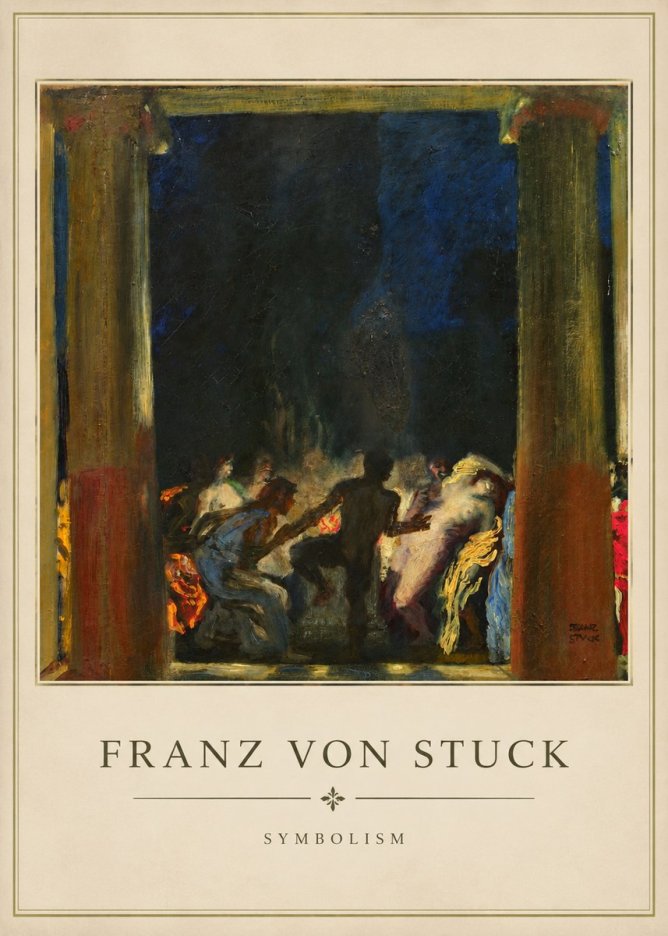 Franz von Stuck Bacchic Revel No3 - Poszter