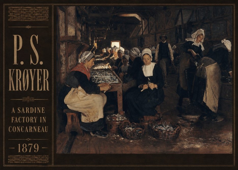 P.S. Krøyer A Sardine Factory in Concarneau No2 - Poszter