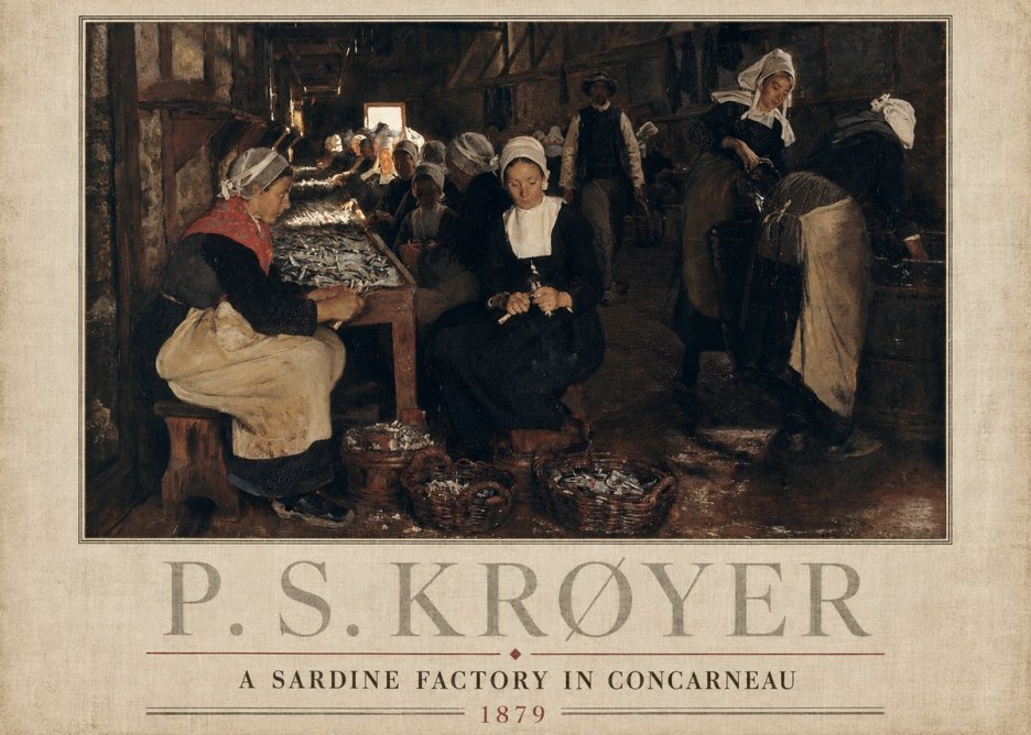 P.S. Krøyer A Sardine Factory in Concarneau No3 - Poszter