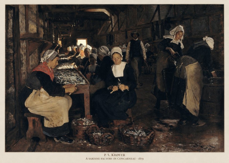 P.S. Krøyer A Sardine Factory in Concarneau No6 - Poszter