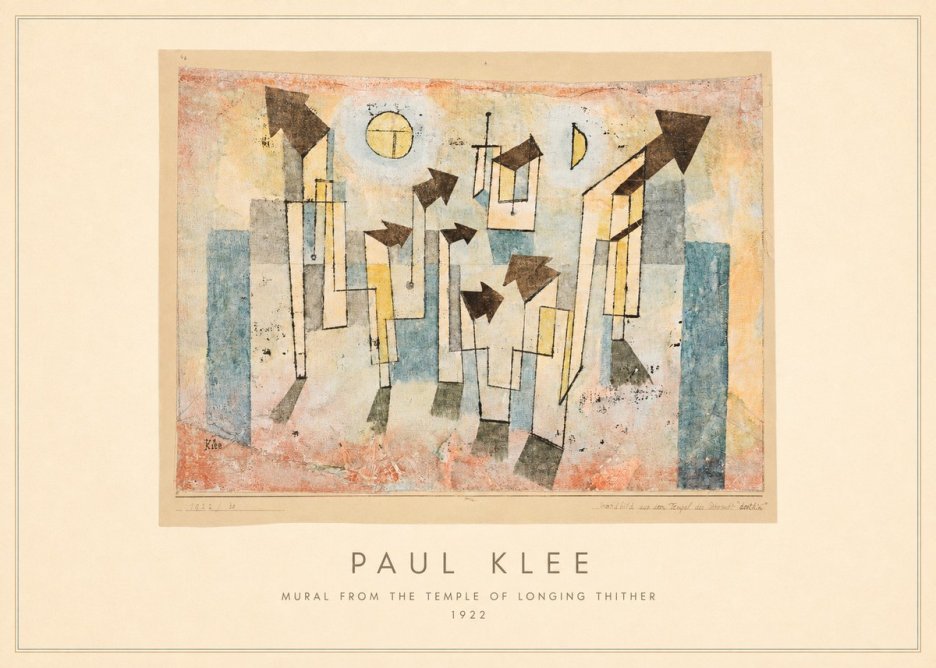 Paul Klee Mural from the Temple of Longing Thither No4 - Poszter