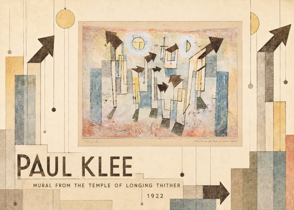 Paul Klee Mural from the Temple of Longing Thither No5 - Poszter