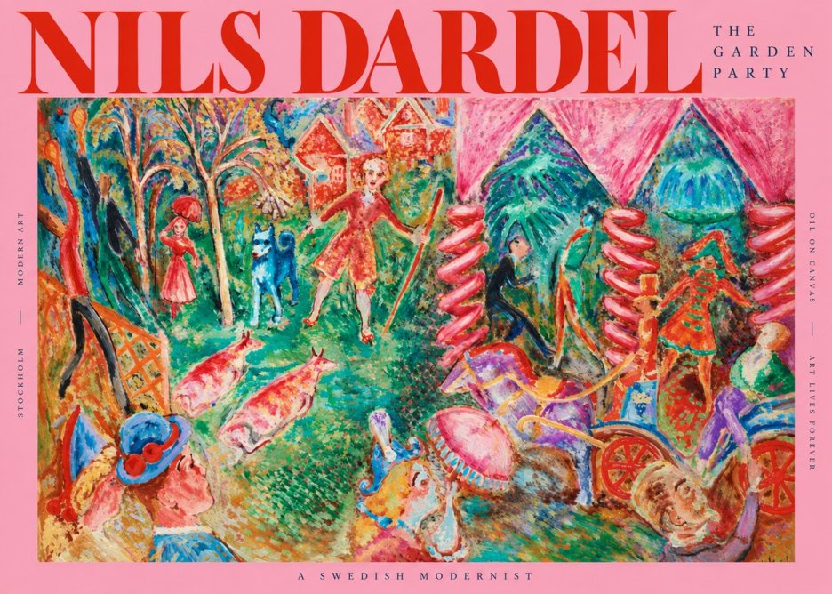 Nils Dardel The Garden Party No2 - Poszter