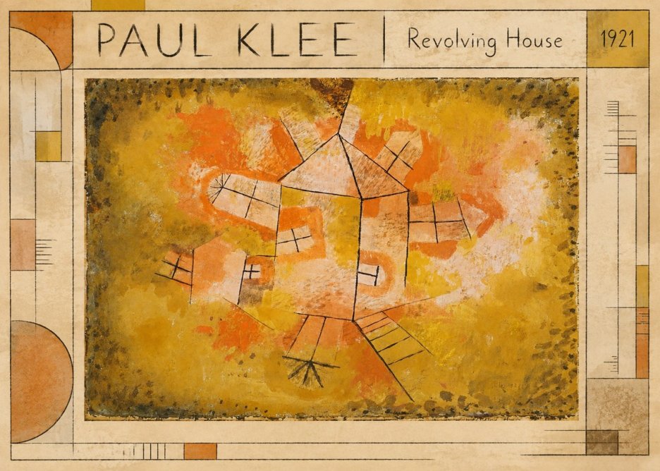 Paul Klee Revolving House No1 - Poszter