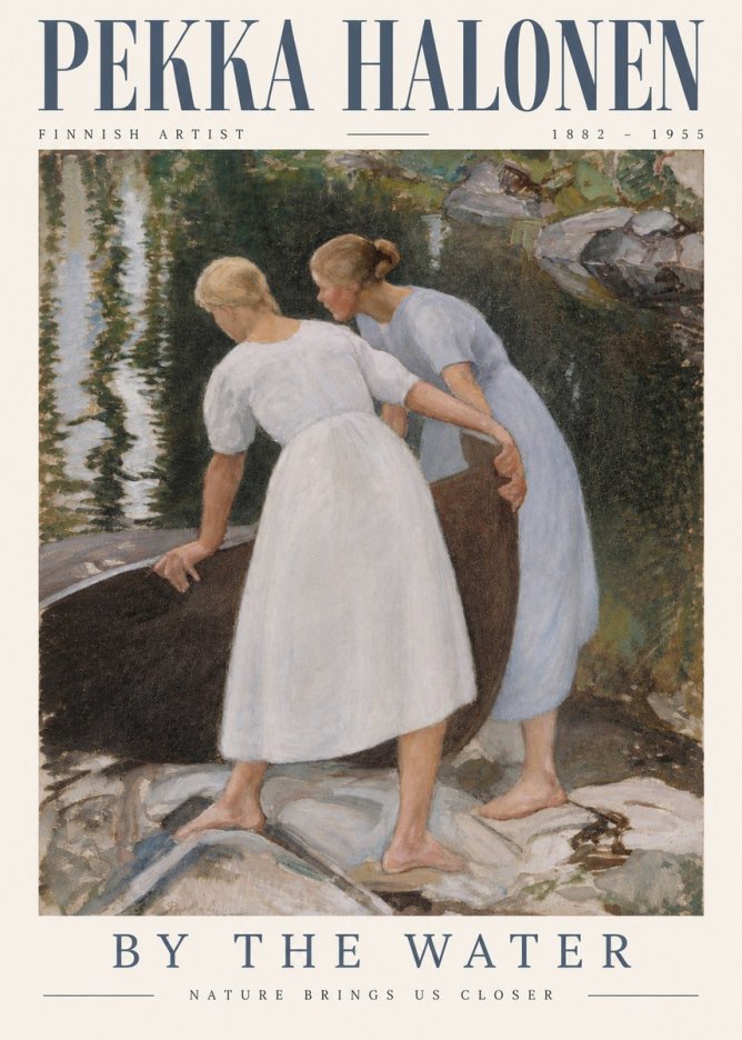 Pekka Halonen By the Water No3 - Poszter