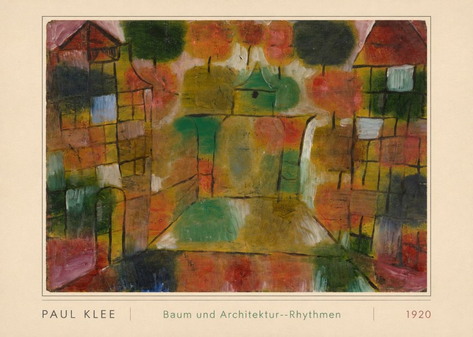Paul Klee Baum Und Architektur--rhythmen No3 - Poszter