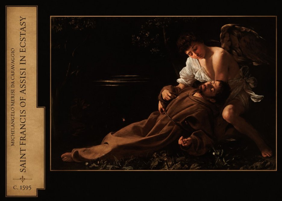 Michelangelo Merisi da Caravaggio Saint Francis of Assisi in Ecstasy No2 - Poszter