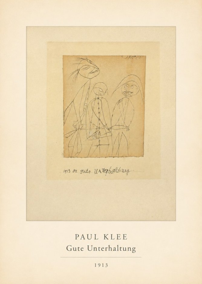Paul Klee Gute Unterhaltung No4 - Poszter