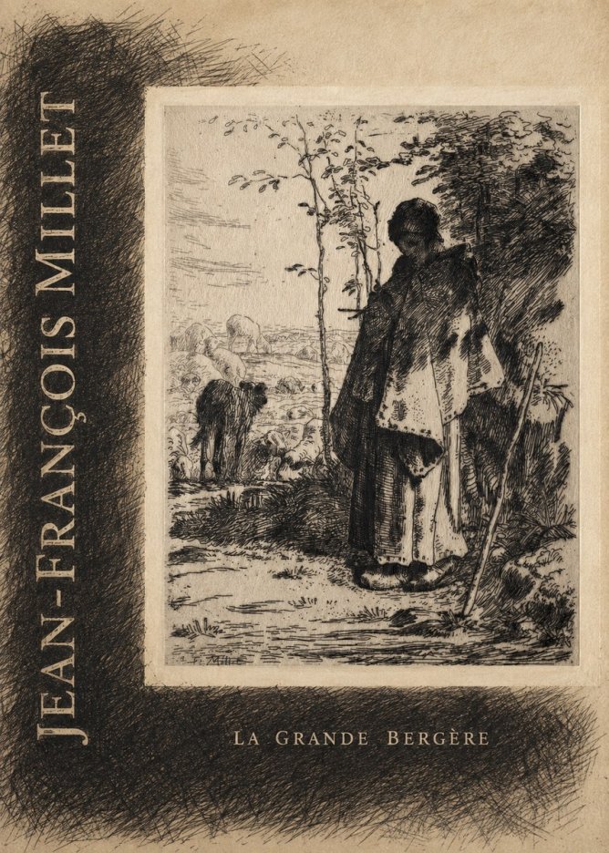 Jean-François Millet La Grande Bergère No5 - Poszter