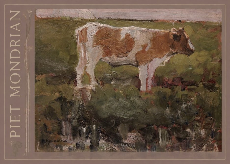 Piet Mondrian Cow No2 - Poszter