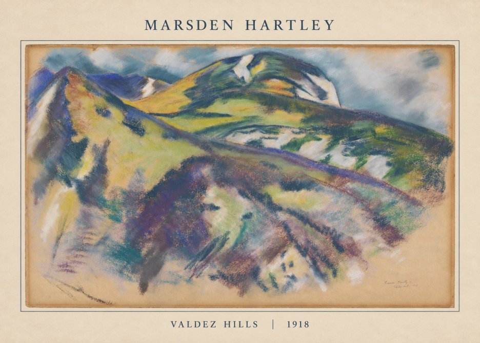 Marsden Hartley Valdez Hills No5 - Poszter