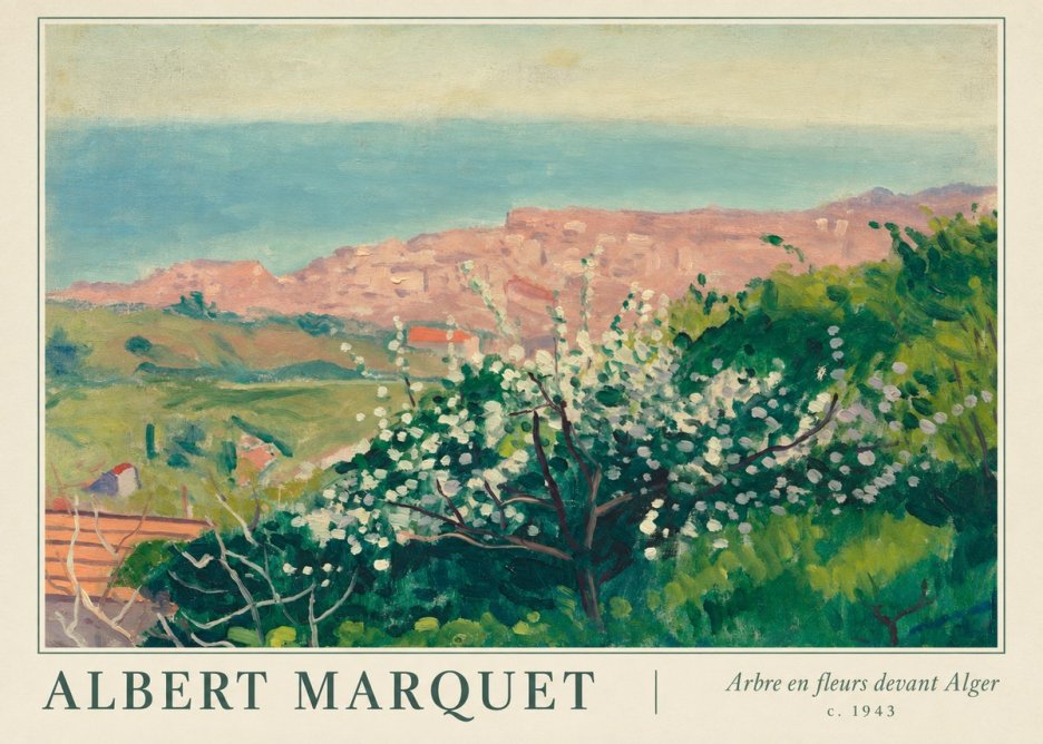 Albert Marquet Arbre En Fleurs Devant Alger No1 - Poszter