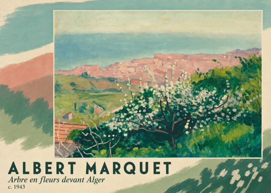 Albert Marquet Arbre En Fleurs Devant Alger No3 - Poszter