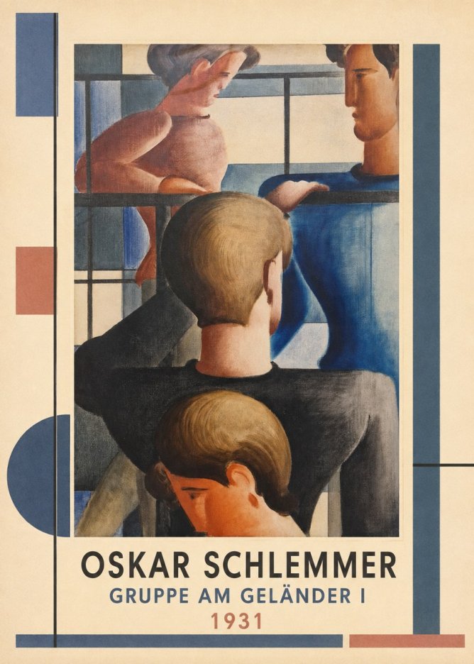 Oskar Schlemmer Gruppe Am Geländer I No1 - Poszter