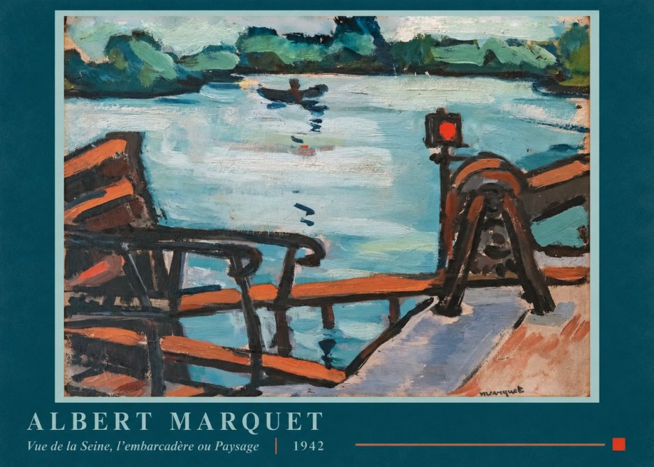 Albert Marquet Vue De La Seine, L'embarcadère Ou Paysage No5 - Poszter