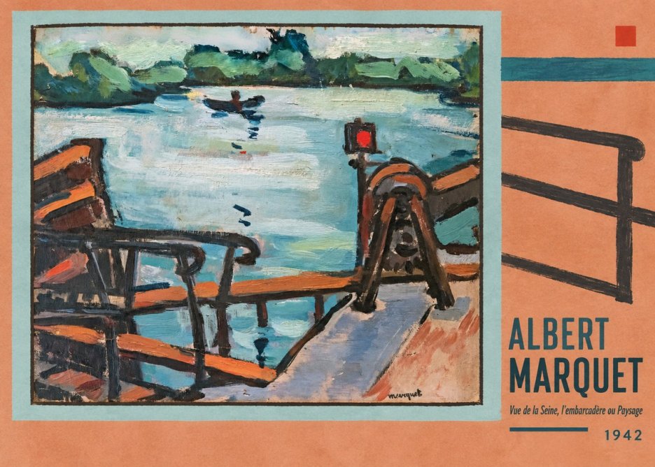 Albert Marquet Vue De La Seine, L'embarcadère Ou Paysage No6 - Poszter