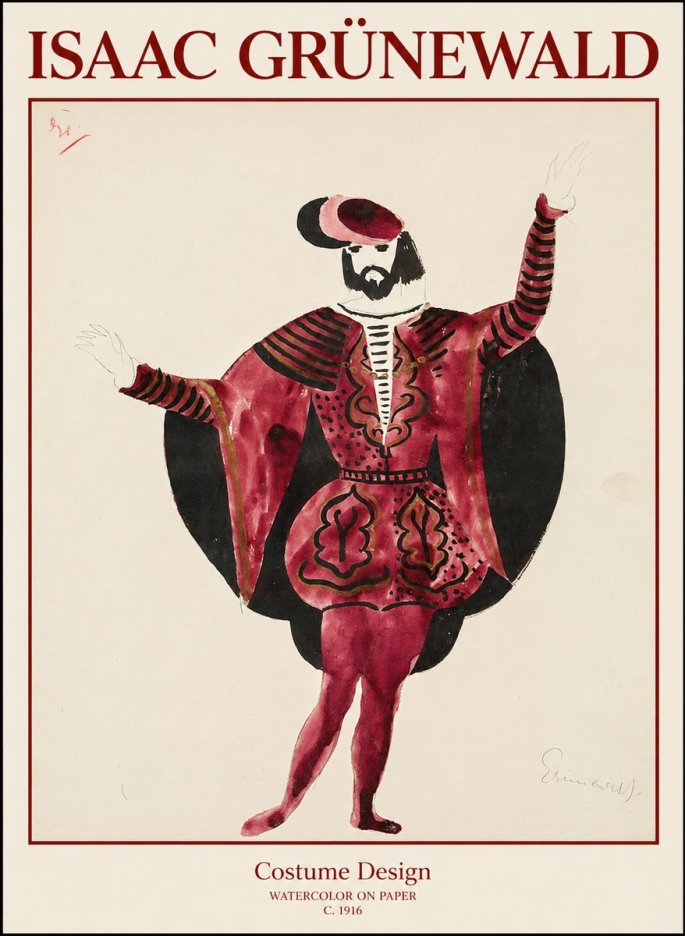 Isaac Grünewald Costume Design II No1 - Poszter