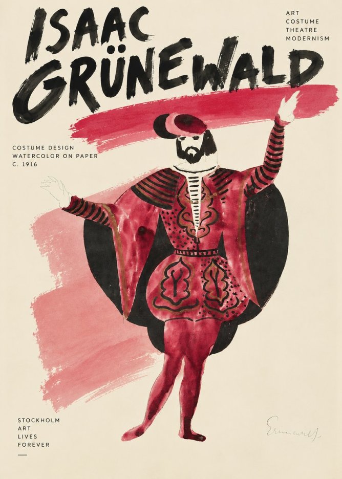 Isaac Grünewald Costume Design II No3 - Poszter