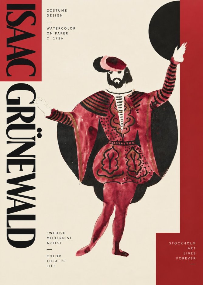 Isaac Grünewald Costume Design II No4 - Poszter