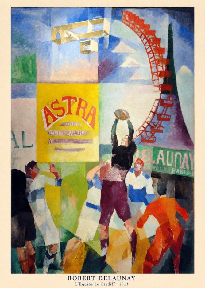 Robert Delaunay L'équipe De Cardiff - 1913 No5 - Poszter