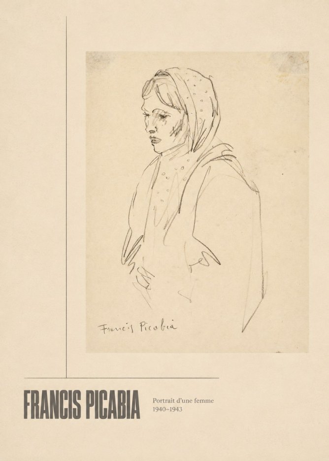 Francis Picabia Portrait D'une Femme No3 - Poszter