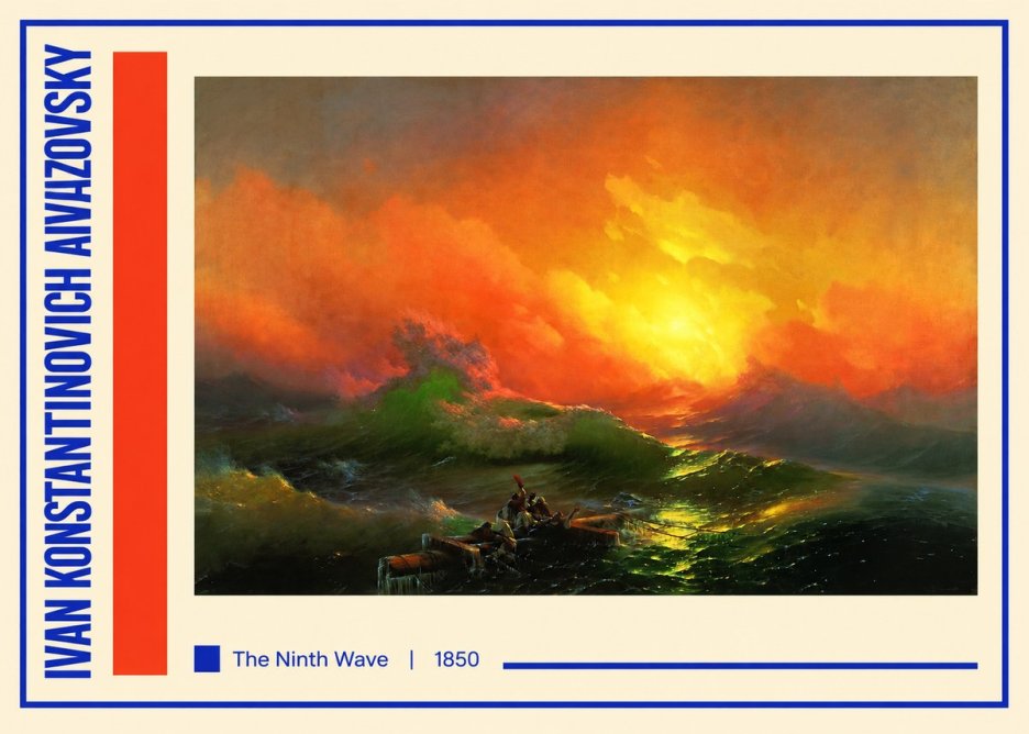 Ivan Konstantinovich Aivazovsky The Ninth Wave I No2 - Poszter